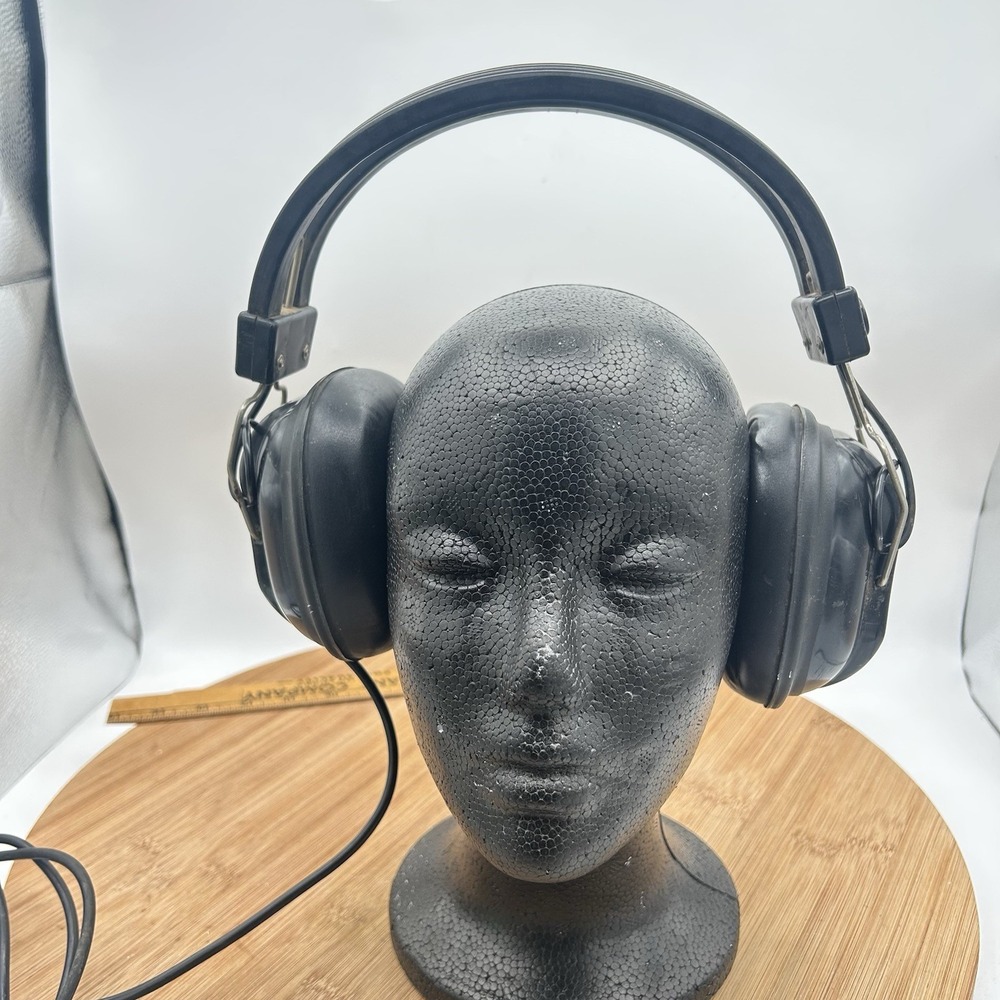 Vintage Arista‎ 299 Series Wired Stereo Overhead Padded Headphones Black